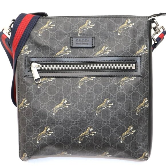 Gucci GG Supreme Monogram Tigers Web Messenger Bag - Picture 1 of 16